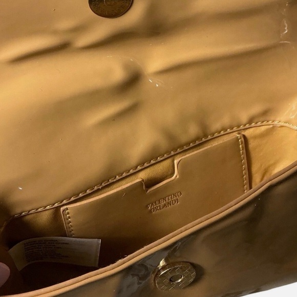 NEW Authentic Valentino Orlandi Taupe Crossbody Purse - Picture 6 of 8